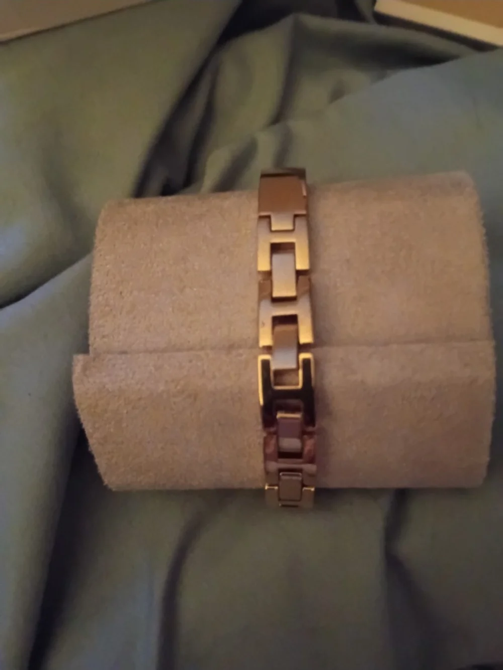 Michael Kors Gold Bracelet-Style Rectangular Smartwatch